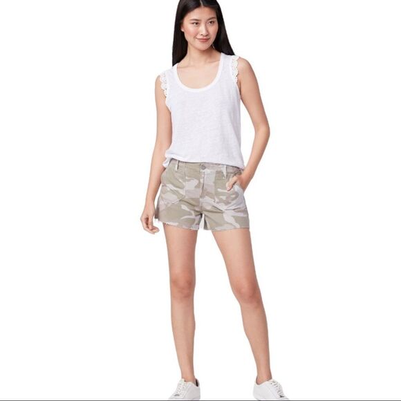 Paige Denim Mayslie Short- Camo Print - Picture 2 of 14